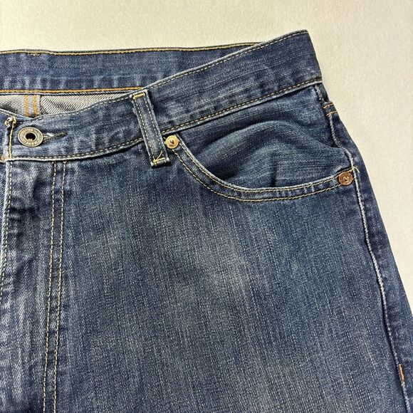 Polo Ralph Lauren Mens Jeans 34x29 relaxed fit straight Leg blue denim Baggy Y2K - Picture 7 of 16